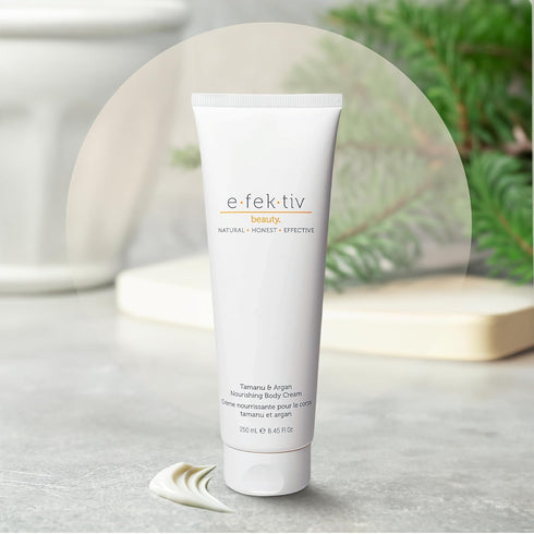 Tamanu and Argan Nourishing Body Cream, Deep Hydrating Moisturizer for Dry Skin, Vegan, 8.45 oz