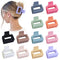 Sisiaipu 2 Inch Medium Hair Claw Clips, 12 Pcs Square Clips for Thin Hair