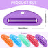 SMLBJUTE 5Pcs Plastic Tooth Paste Tube Squeezer Dispenser, Hanging Roller Tube Squeezer Holder for Saving Toothpaste