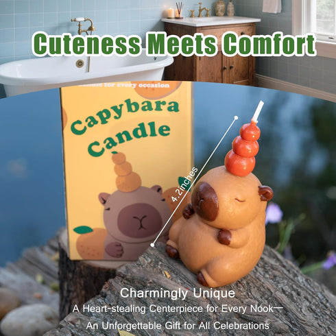 L&M gifts Cute Capybara Aromatherapy Scented Vegetable Candle