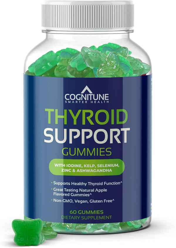 CogniTune Thyroid Support Gummies - Complete Formula for Women and Men with