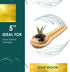 25 Disposable Palm Leaf Cutlery, Eco-Friendly Wooden Soup Spoons for Food, Party, Buffet (5 Inch)