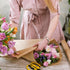 MECCANIXITY Pink Flower Wrapping Fog Paper, 22.8x22.8 Inch Waterproof Matte Floral Wrapping Paper for DIY Crafts, Gift