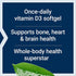 Life Extension Vitamin D3 125 mcg (5000 IU) for Bone Health, Brain Performance, Immune Support, 60 Softgels