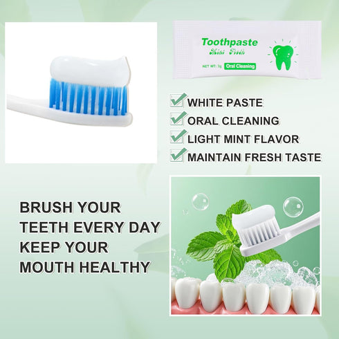 Pack 30,0.105 oz Too Small Bulk Travel Size Toothpaste of Extra Small Toothpaste Travel Size Bulk Mint Mini Disposable