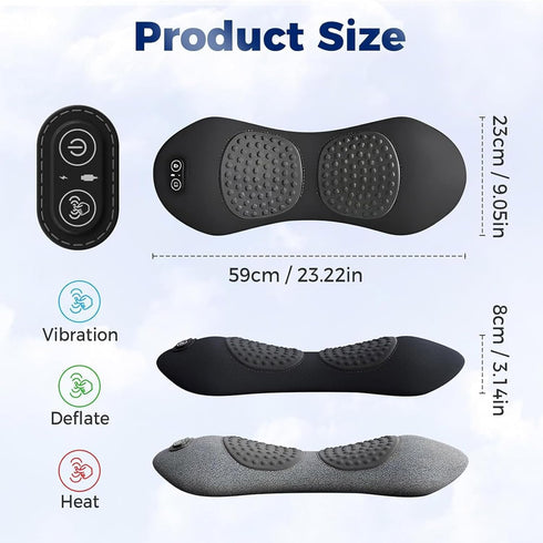Yanzhenglip 2025 3 1 Smooth Spine Triple Fusion Back Massager, Upgraded in Neck Shoulder Backs Massagers with Traction