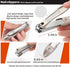 Toenail Clippers for Seniors, Professional Heavy Duty Long Handle Nail Clippers, 6Pcs Black