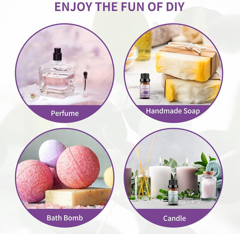 Set, Set 2 10 ml Sedbuwza Lavender Eucalyptus Essential Oil Lavender Fragrance Oil Eucalyptus Scent Oil for Diffuser