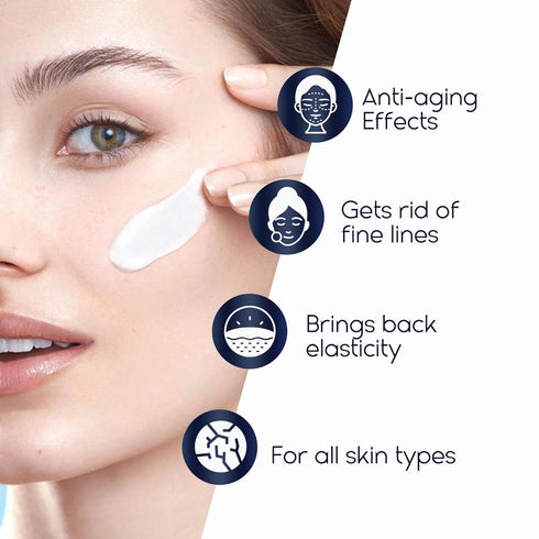 Night Cream Face Moisturizer for Women with Hyaluronic Acid - 1.69 Fl Oz