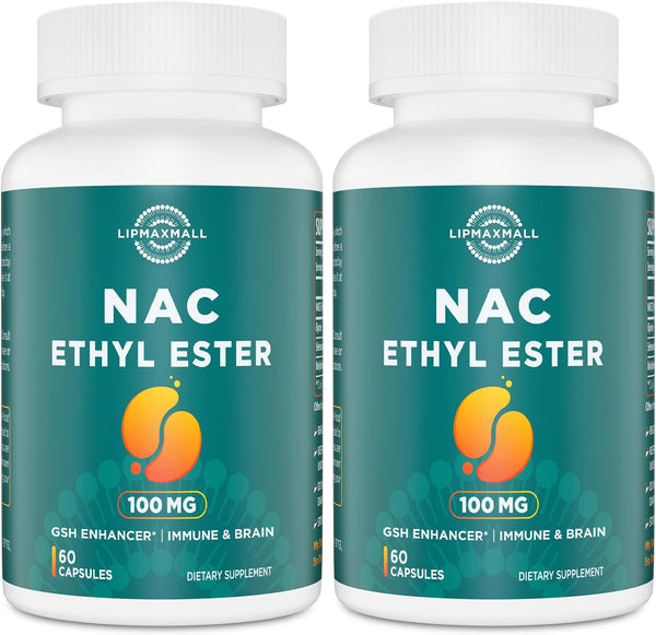 N-Acetyl Cysteine Ethyl Ester 100mg with Glycine 600mg, Immune System Support & Antioxidant, NACET (60 Capsules)