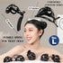 RC ROCHE ORNAMENT 6 Pcs Bun Maker Hair Clip, Side Slide Bun Round Dome Comb Clamp, Large Black