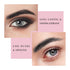 Double Ended Eyebrow Pencil, Waterproof Natural Brow Enhancing Pen, Long Lasting Eye Makeup, Black, Pack of 1