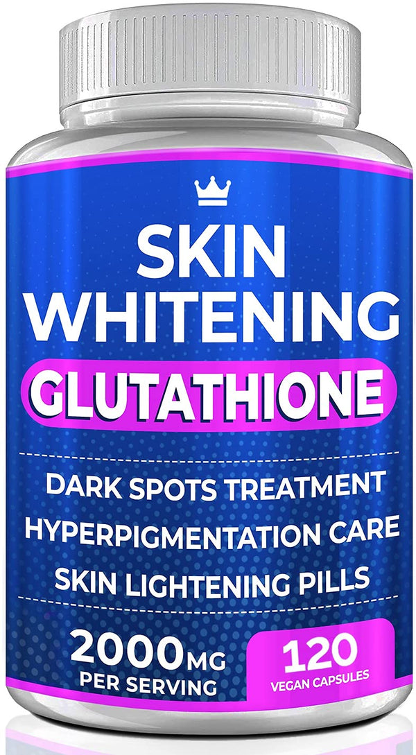 NORTHERN CROWN COSMETICS Glutathione Whitening Pills - 120 Capsules 2000mg Glutathione - Effective Skin Lightening