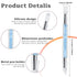 5 Pcs Nail Art Sculpture Pen, Dual Tipped Silicone Nail Tools for Nail Art Design and Drawing