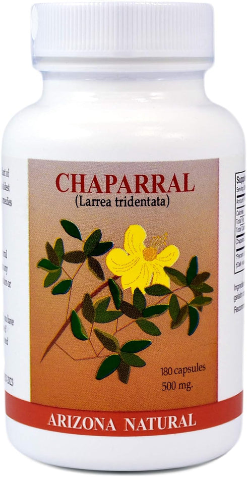 Chaparral (Larrea tridentata) 500 mg, 180 Capsules