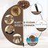 Ceiling Fan Cleaner Duster, Reusable Microfiber Blade Cleaner with Extension Pole for Cleaning Walls Furniture