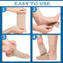 4 Pairs Compression Arch Support Sleeves with Gel Pad for Flat Foot Pain Relief, Cushioned Gel Foot Sleeves (Beige)
