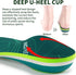 Flat Foot Correction Insole, Plantar Fasciitis Arch Support Pain Relief Insert (Size: US-9, Length-28cm, Black Green)