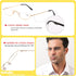 KoKoBin Half Reading Glasses - 2 Pairs Half Rim Metal Frame Readers for Men and Women, Black+Gold 1.50