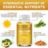 Extra Strength 4-in-1 Calcium + Vitamin D3 + K2 + B12 Supplement Complex, 120 Softgels for Bone and Immune Health, 60
