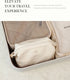 Pocmimut Leather Makeup Bag, Large Wide-open Travel Cosmetic Bag, Double Layer Toiletry Organizer Case for Brushes
