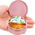 Metal Pill Case 2 Compartment, Waterproof Pill Box for Daily Travel, Compact Container for Vitamins, Fish Oils,
