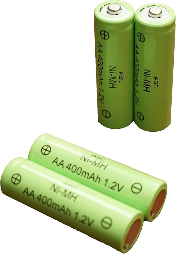 ASC Solar Light AA Ni-MH Rechargable Batteries (Pack of 12) (AA 400mAh)