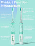 SEAGO Kids Electric Toothbrush with 2 Mins Timer and 4 Replacement Brush Heads, Green Color for Boys, Battery Powered