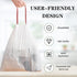 120 Count 8 Gallon Plastic Trash Bags, Black Drawstring Thick Garbage Bags for Office, Kitchen, Home