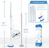 Qaestfy Shower Scrubber Cleaning Brush Combo, Adjustable Long Handle Scrub Brush for Bathroom Cleaning