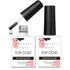 Makartt Gel Top Coat, 2 PCS No Wipe Top Coat Gel Nail Polish, High Glossy Shine Finish, 10ML Clear Soak Off