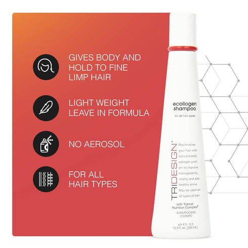 Tri Ecollogen Shampoo, 10.5 oz.