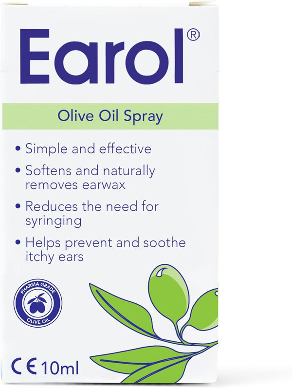 Olive Oil Natural Ear Wax Softener, Effective Spray for Removal