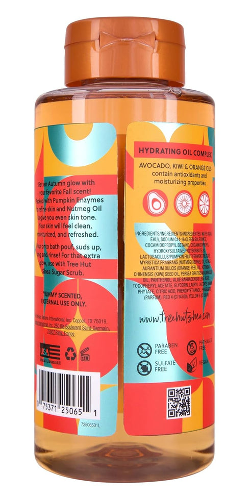 Tree Hut Pumpkin Spice Latte Nourishing & Moisturizing Foaming Gel Wash, 18 oz.