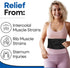 Rib Brace Chest Binder - Chest Compression Support for Rib Muscle Injuries, XXL - Black - 52 Inch