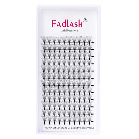 Lash Extension 10D Premades D Curl 0.07 14mm Volume Eyelash Extensions, Short Stem Supplies