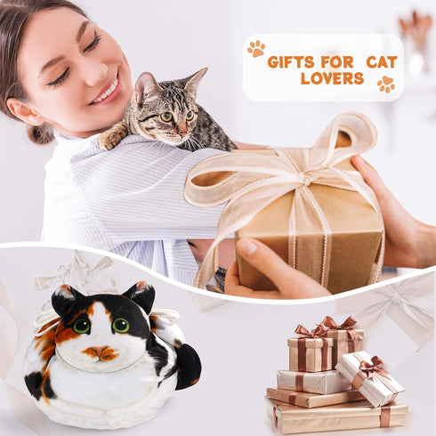 Openhaha Drawstring Travel Organizer - Cat Gift Cosmetic Pouch, Lay Flat Makeup Bag for Cat Lovers