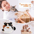 Openhaha Drawstring Travel Organizer - Cat Gift Cosmetic Pouch, Lay Flat Makeup Bag for Cat Lovers