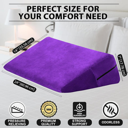 sokoro Bed Wedge Pillow for Sleeping, Triangle Pillow Wedge, Acid Reflux, Gerd, After Surgery, Back Support, Body