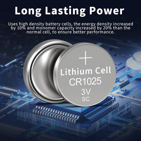 PKCELL 1025 CR1025 3V (20 Count (Pack 1)) CR Battery Lithium Battery