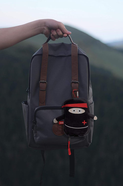 Owie Ninja Small Mini Compact First Aid Kit for Parents on The Go and Hanging in a Diaper Bag, Travel, Purse or Use it