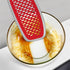 EZ Kitchen Dish Squeegee with Silicone Food Strainer, Non-Slip Scrapers for Pots, Pans, Bowls, 2-Pack, Red