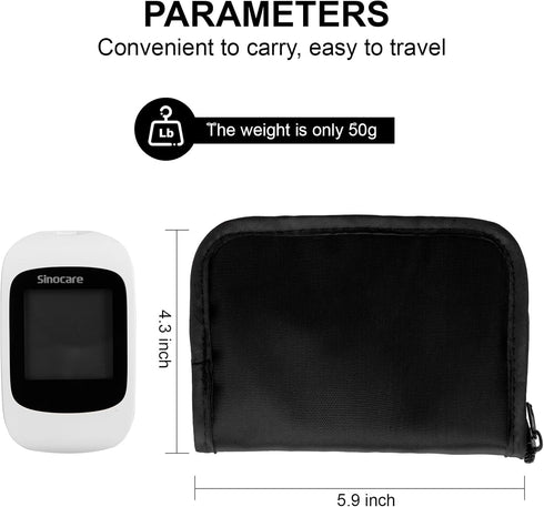 Diabetes Supply Case, Diabetic Organizer Carrying Travel Case Kit, Portable Diabetes Testing Kit Case, Blood Glucose