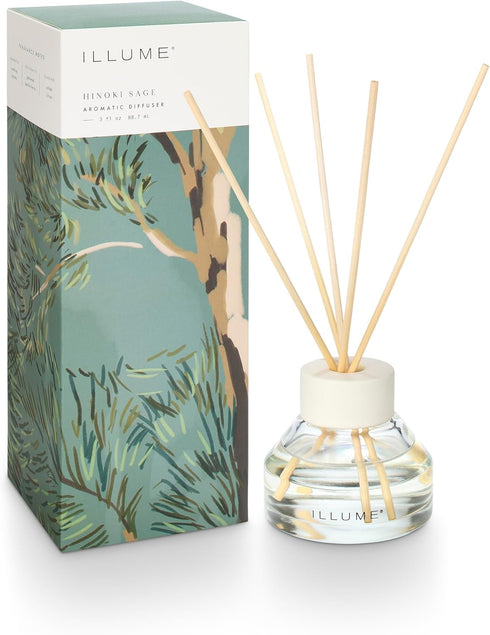 Illume Hinoki Sage Aromatic Diffuser - Beautifully Done Essentials