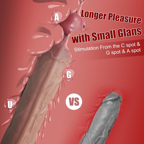 WOQOC 17.52 Inch Super Huge Dildo Realistic Long Big Anal Dildos with Small Glans, Massive Giant Dildo with Strong