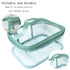 Portable Waterproof Transparent Green Toiletry Bag - Makeup Cosmetic Travel Storage Clear Bag