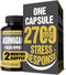 Organic Ashwagandha Capsules 2700mg with Black Pepper Extract for Stress Relief, Energy & Focus, 2 Months