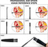Hion 6 Pcs Ear Wax Removal Kit, Professional Double-Headed Ear Pick Tools with Cleaning Brush and Storage Box