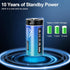 CR123A 3V Lithium Battery 20 Pack, 1650mAh with PTC Protection for Flashlight, 10 Years Shelf Life (Non-Rechargeable)