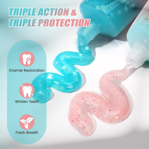 Xinlly 24 Niacinamide Whitening Toothpaste, Hydroxyapatite Toothpaste, Effectively Whitens Teeth, Protects Tooth